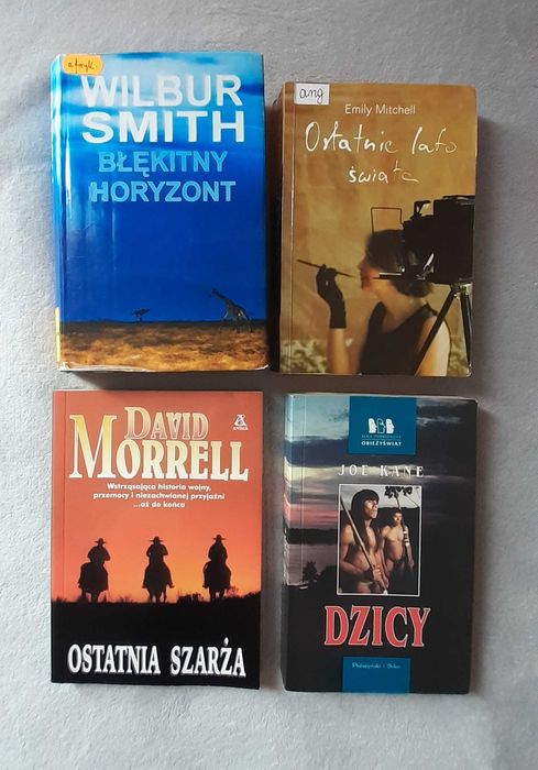 Zestaw 4 książek (przygoda, historia, podróże, różne klimaty)