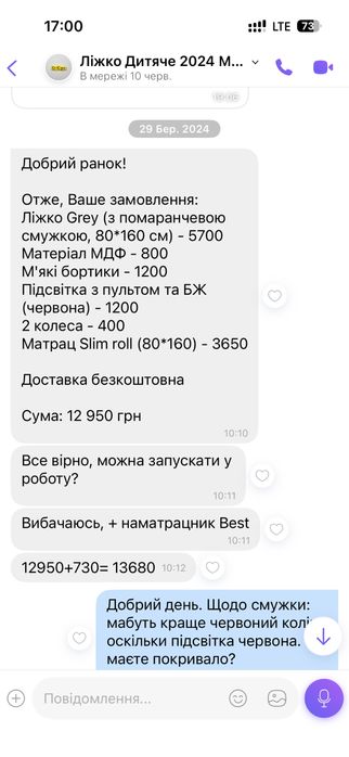 Ліжко машина дитяче DIEGO + матрац Slim roll 80*160