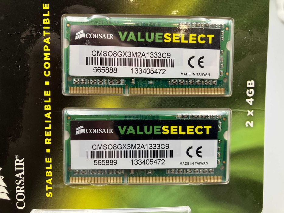 Оперативна пам'ять для ноутбука Corsair DDR3 4GB 1333MHz SO-DIMM (CMSO8GX3M2A1333C9)