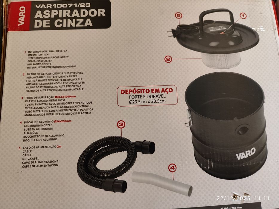 Aspirador de cinzas estado novo