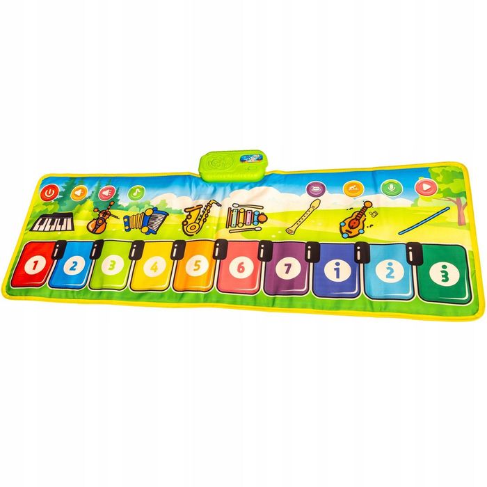 Mata interaktywna pianino 110cm edukacyjna muzyczna