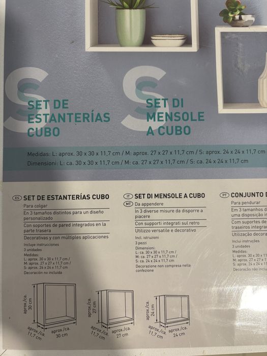 Estantes cubo branca