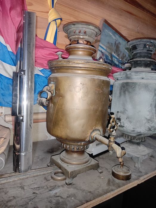 Самовар Баташов на дровах антиквариат