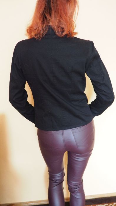 Elegancki żakiet marynarka czarna rozm. 38 (M)