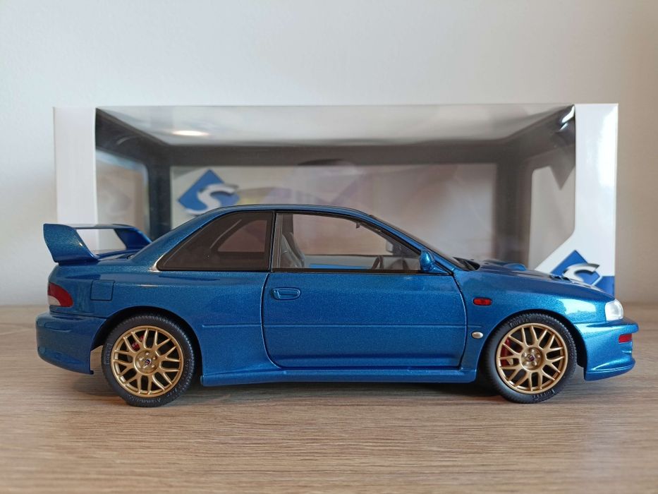 Subaru Impreza 22B STI model w skali 1:18 Solido/otwierane elementy