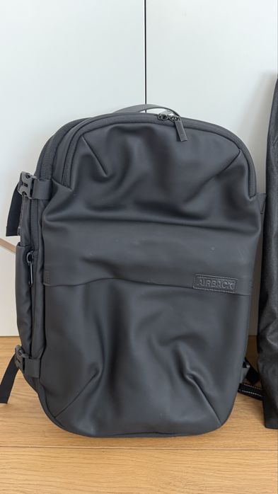 Plecak AIRBACK z wbudowaną wagą + AKCESORIA | STAN IDEALNY (użyty 2x)