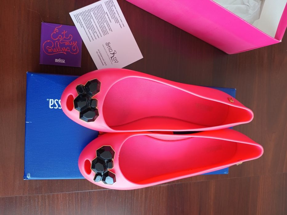 Melissa baleriny fuksja koturn 37