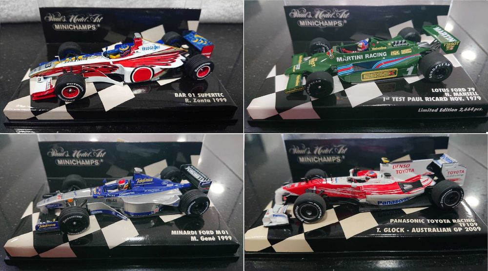 32 Miniaturas F1 - MINICHAMPS - 1/43