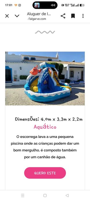 Aluguer insufláveis