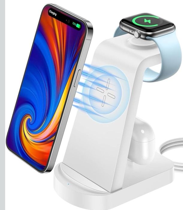 Ładowarka indukcyjna CKCN 3 w 1 G618 bezprzewodowa