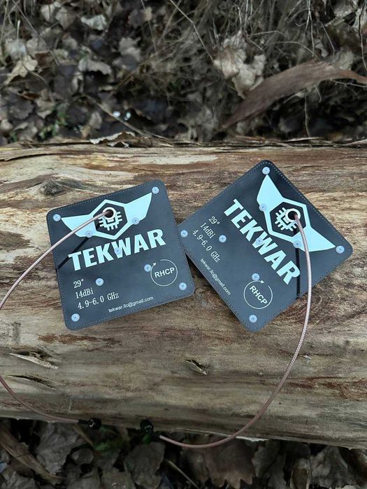 Патч-антена TEKWAR 14 dBi RHCP 4.9–6.0 GHz для FPV та інших БПЛА