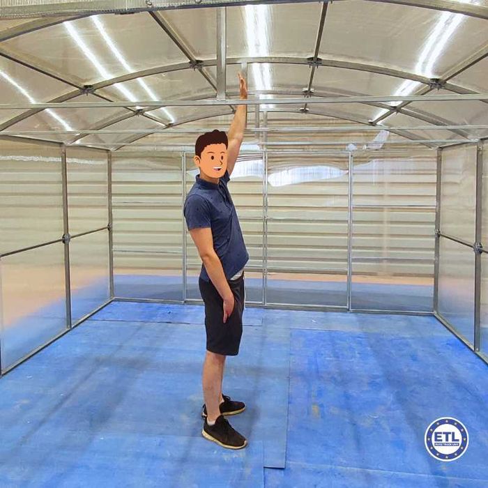 Szklarnia ogrodowa Poliwęglan 6mm 4x4m 4x6 4x8 4x10 4x12 Proste ściany