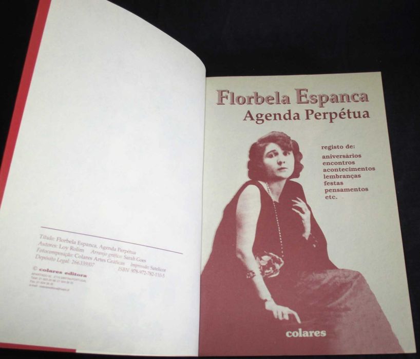 Livro Agenda Perpétua Florbela Espanca Loy Rolim