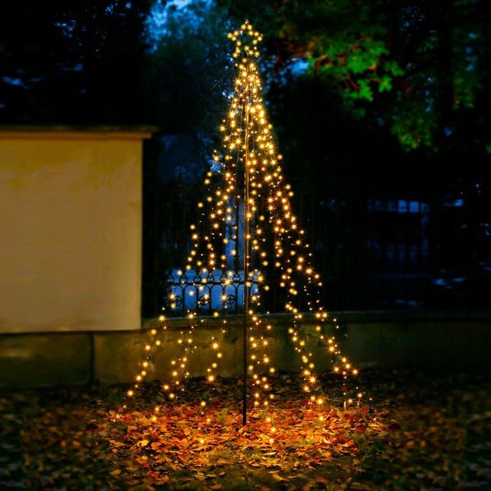 choinka metalowa xl 250 cm 500 led timer kema zewnętrzna