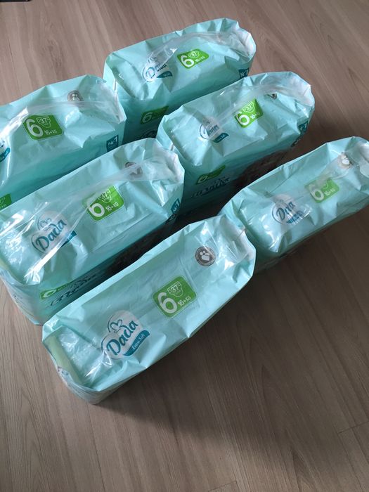 Pieluchy Dada 6 zielone,nowych 6 paczek,szybka wysyłka!