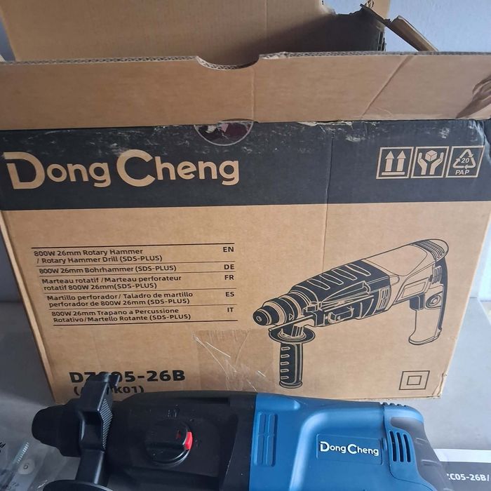wiertarka udarowa DongCheng 800W SDS-Plus NOWA / komplet