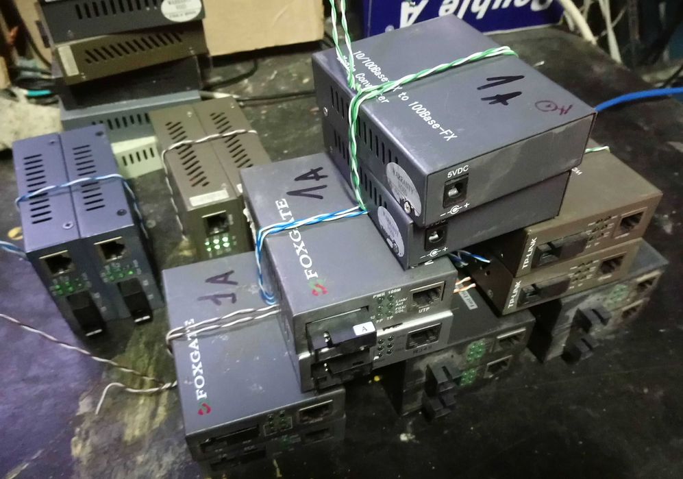 Одномодовые медиаконвертеры (комплект)