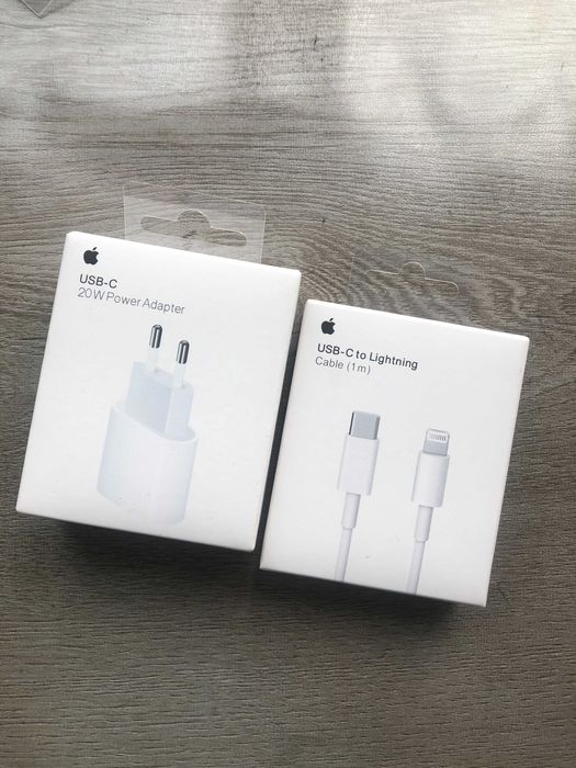 Oryginalna Ładowarka Sieciowa do iphone 20W PD USB-C + 1m kabel ładujący