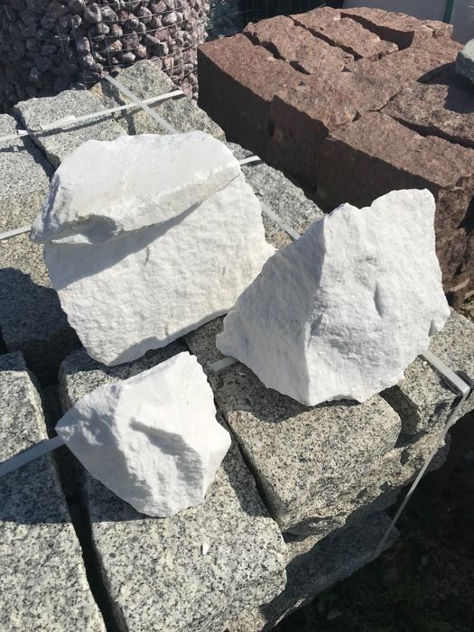 ŚNIEŻNOBIAŁY THASSOS Kamień, Skała, Skałka do Ogrodu, Akwarium Grys