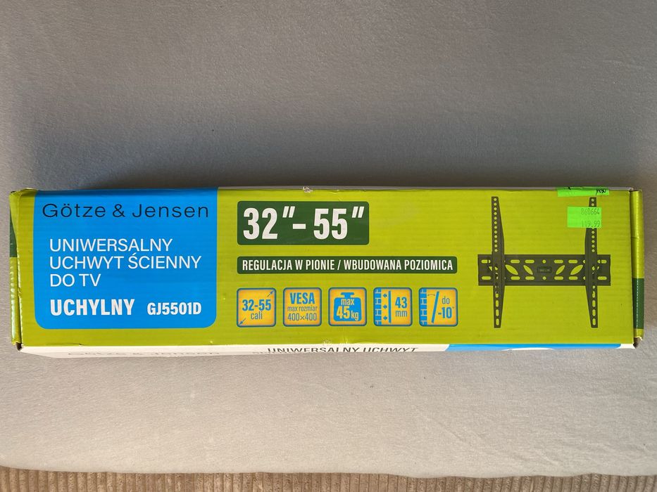 Uniwersalny uchwyt ścienny do TV 32-55” z regulacją