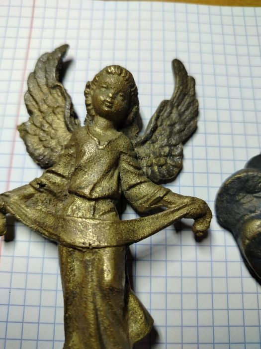 Ангел Серафим старинная бронза