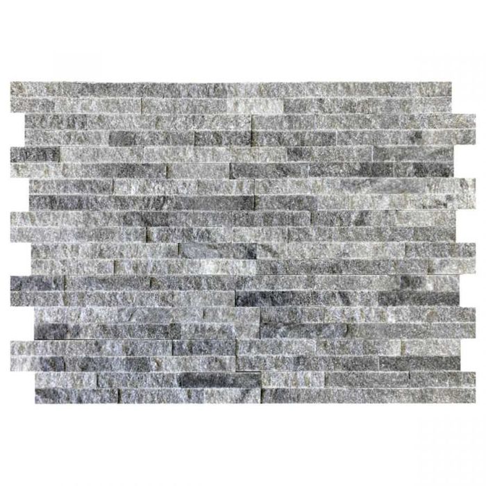 Panel ścienny Marmur Stackstone Cloudy Black 10x36x0,8-1,3 cm