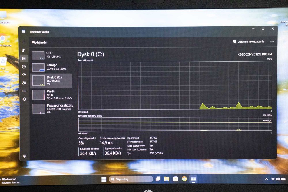 Laptop HP ProBook 450 G7 i5 10 gen 16 GB RAM 512 SSD NVME Win 11