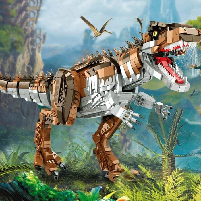 KLOCKI konstrukcyjne dinozaur Rex gigant 2111 el. zestaw