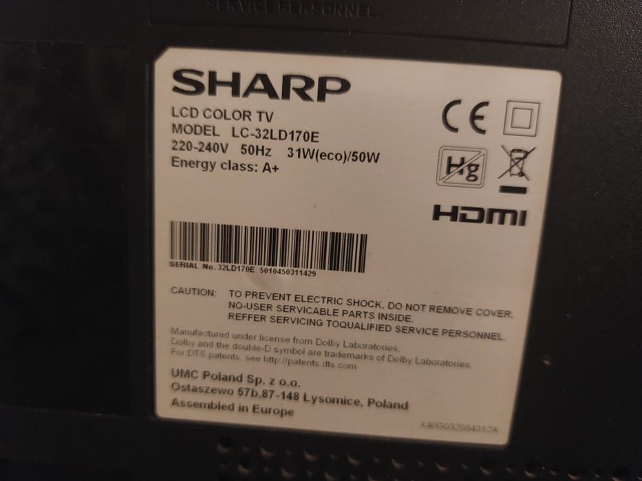 Televisão Sharp 32 polegadas