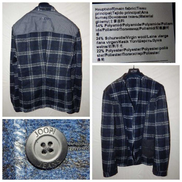 Пиджак блейзер в клетку JOOP! Jeans Slim Fit