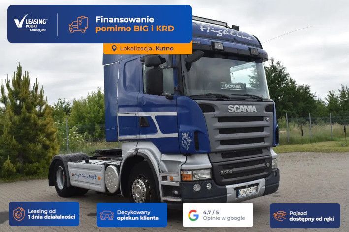 Scania R 500  KUTNO [14399] EURO 5, Klimatyzacja, halogen, szyberdach, fv23%vat