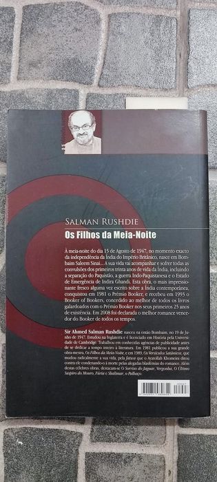 livro "Os Filhos da Meia-Noite" de Salman Rushdie