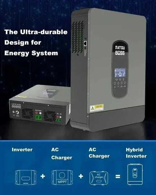 Гібридний сонячний інвертор DATOU BOSS 3,0 кВт, 24 В.