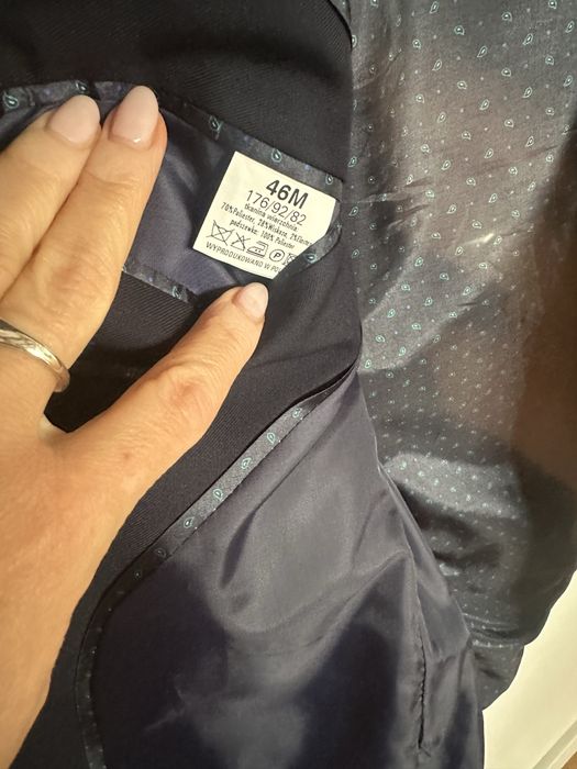 Garnitur granatowy rozmiar 176