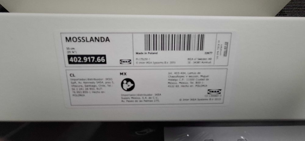 4x prateleiras IKEA Mossalanda - 55 cm