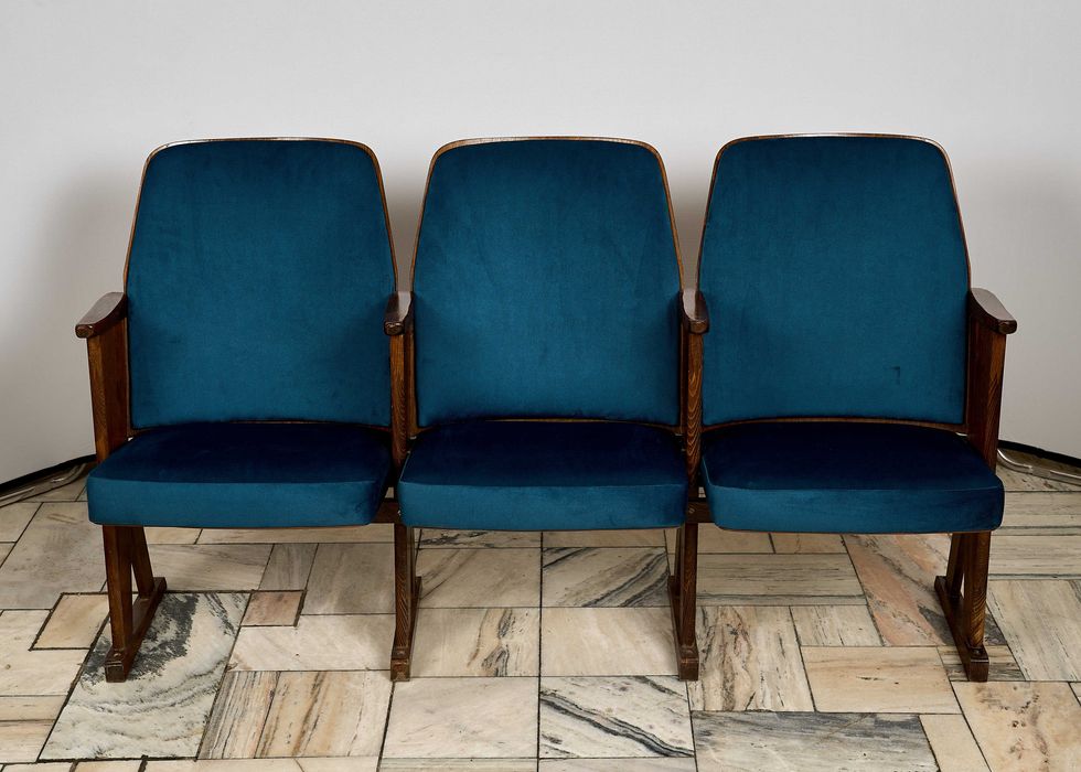 Fotele kinowe Vintage Czechosłowacja lata 70