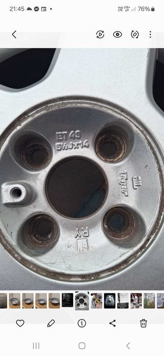 Alufelgi 14 Felgi Aluminiowe 4 szt
