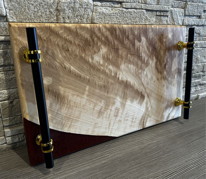 Tacka do serwowania z żywicą w stylu loft