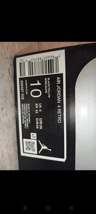 Jordan 4 yellow thunder