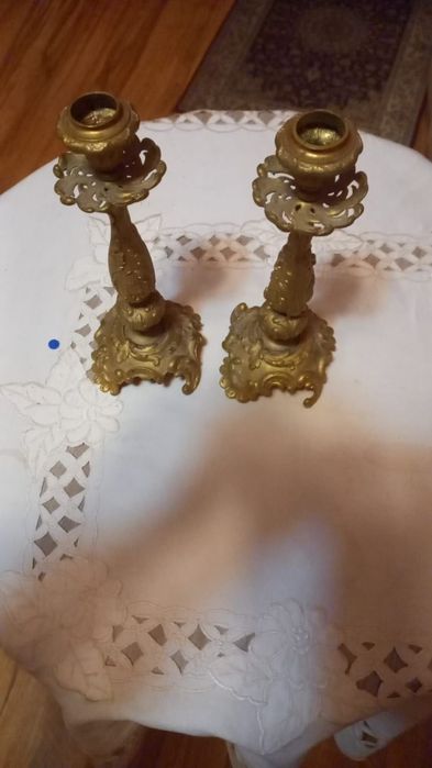 Świeczniki z mosiądzu