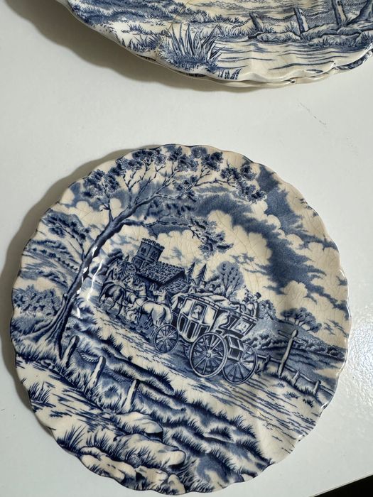 Serviço Inglês Myott Royal Mail e Coaching Scenes - Johnson Brothers