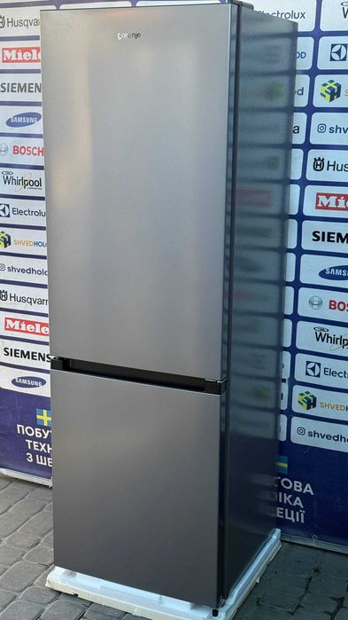 Холодильник новий Gorenje 185cм Металік No Frost #07594