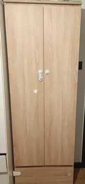 Regał zamykany na książki, ubrania z półkami szafa 60x180