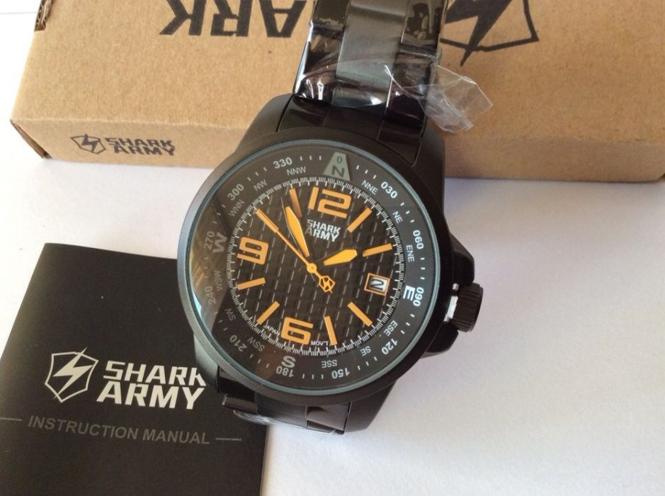 Zegarek Shark Army AWENGER Fashion Black Steel