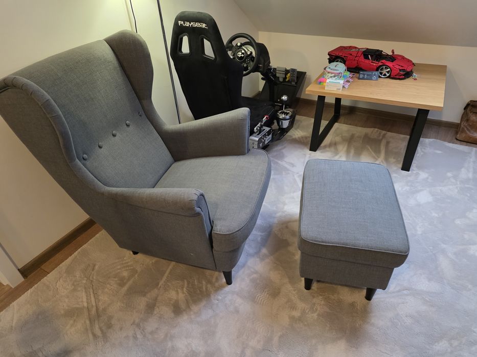 Uszak Ikea + podnóżek