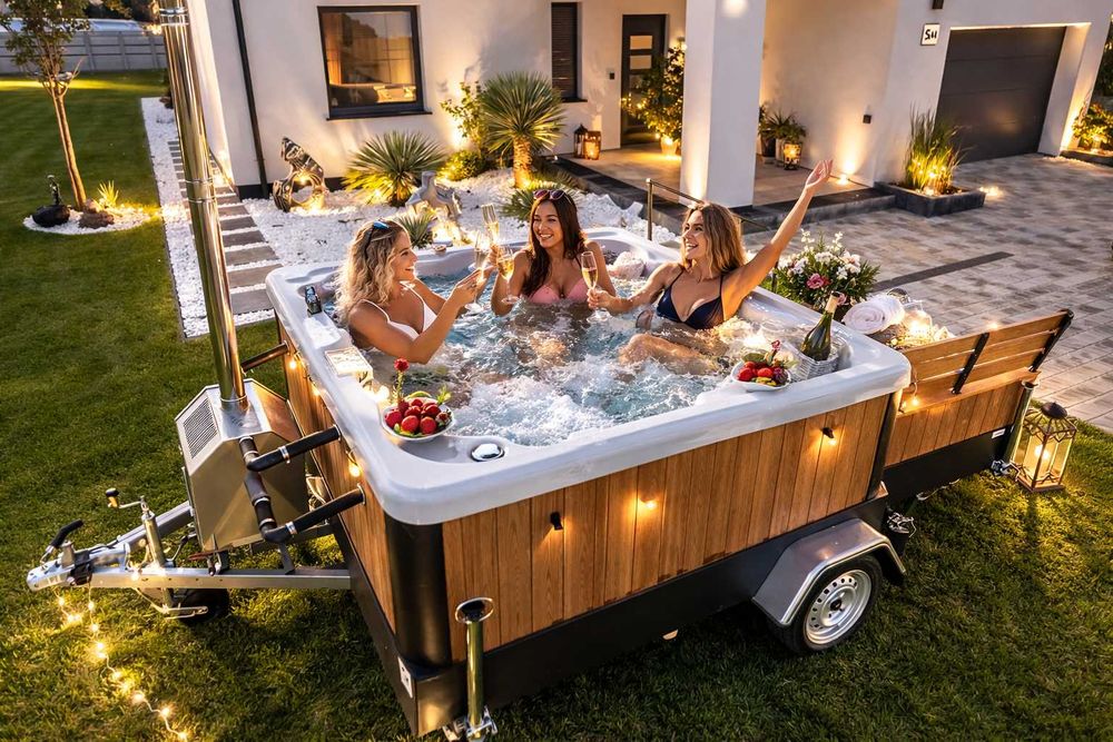 Mobilna Balia / Mobilne Jacuzzi na wynajem - domowe SPA z dowozem