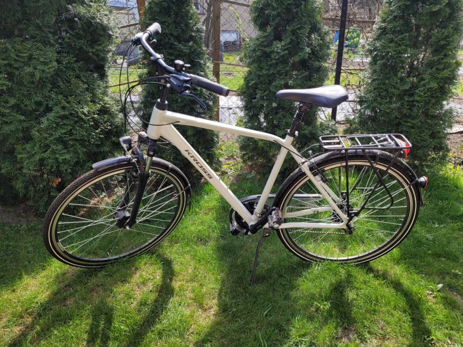Rower trekkingowy Kross Trans 4.0  M 28 L biały - stan bardzo dobry!