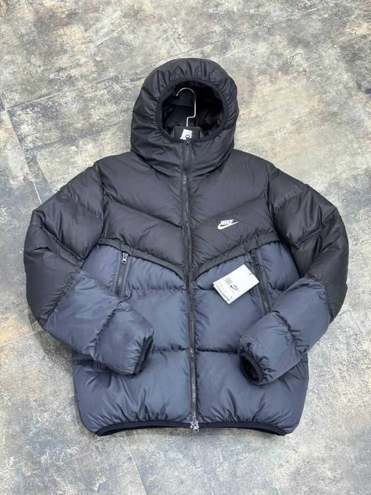 !SALE! Пуховик Nike NSW Storm-Fit Grey/Blue S M L XL XXL найк куртка