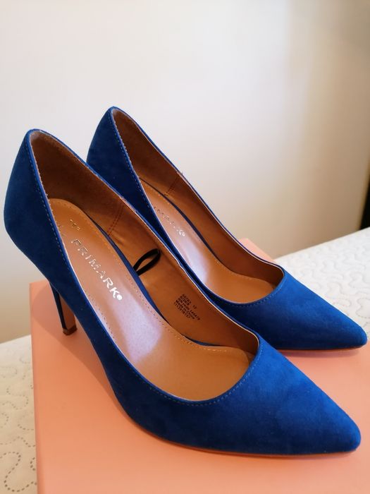 Sapato camurça azul