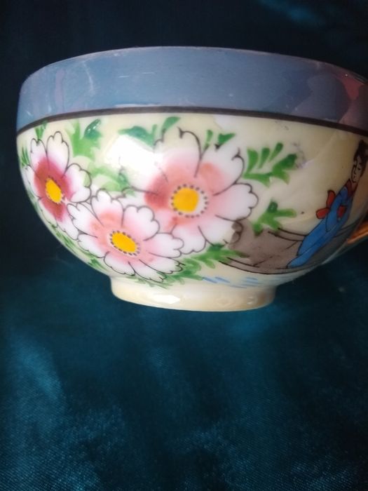 Śliczna japońska Stara porcelana filiżanka